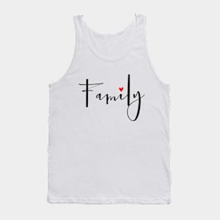 Family Heart Love Community Gift Tank Top